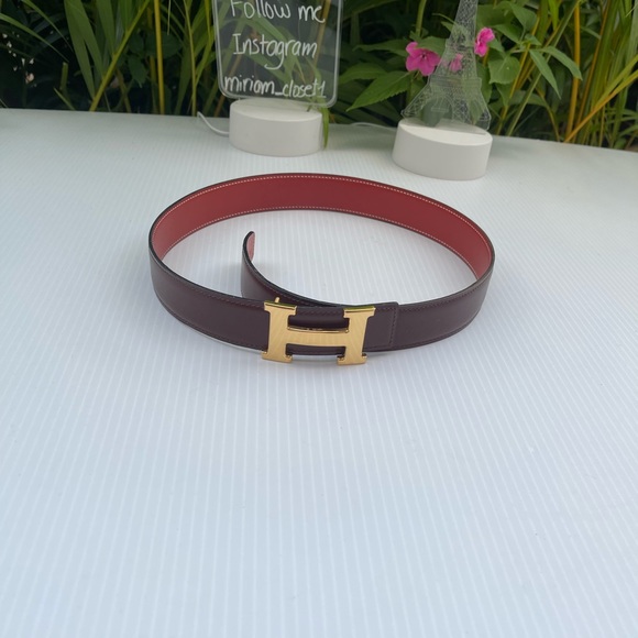 Hermès Belt Reversible browns Leather - Picture 12 of 12